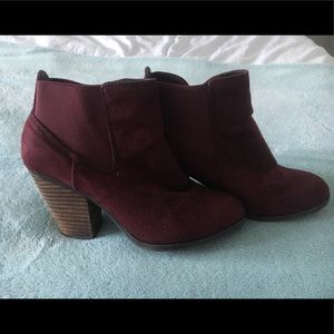 Burgundy Booties
